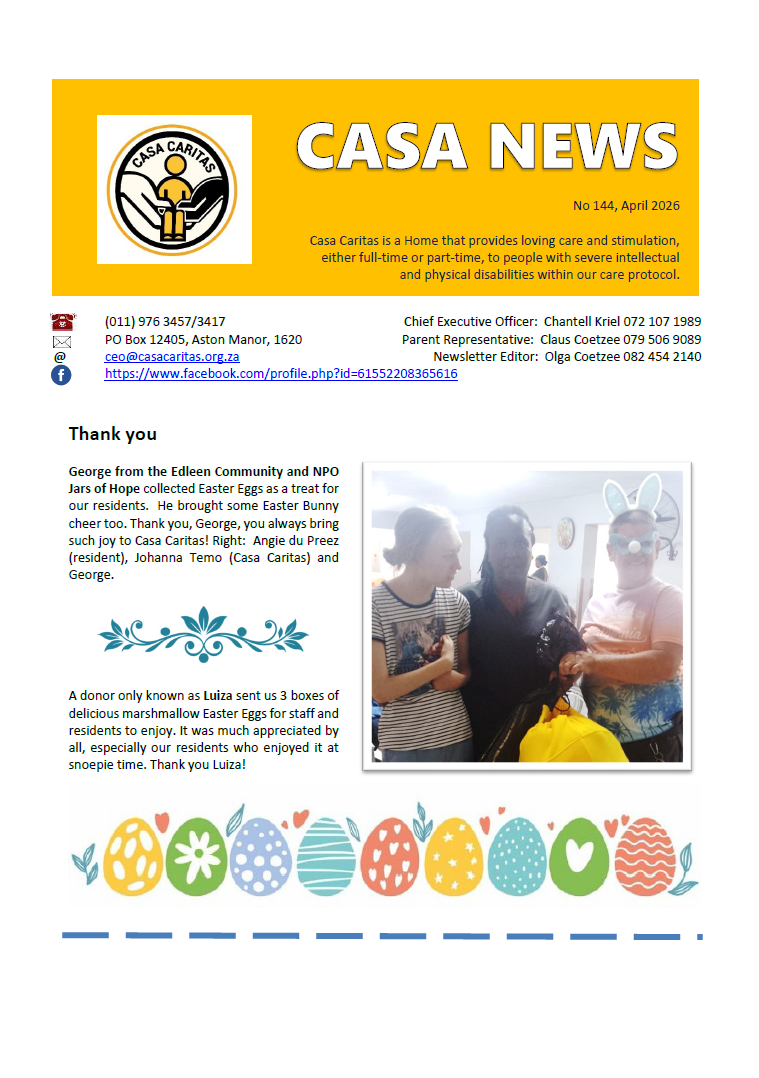April 2026 Newsletter